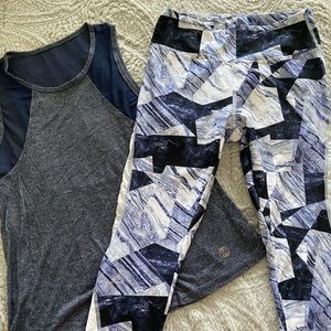 Navy Blue Workout Set by Marika